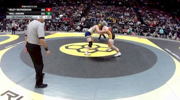 D1-215 lbs 1st Place Match - Will Adkins, Moeller vs Riley McPherson, Brecksville