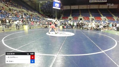 285 lbs Cons 32 #1 - Brady Griffin, MO vs Michael Sisk, IL