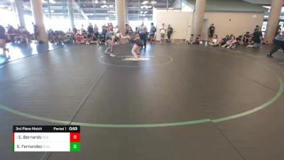 135 lbs 3rd Place Match - Evelyn Bernardo, North Coast Grapplers vs Sofia Fernandez, Beat The Streets LA