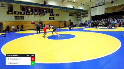 147 lbs Quarterfinal - Joseph Toscano, Buchanan vs Michael Romero, St. John Bosco