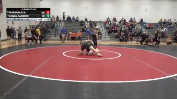 190 lbs Round 1 - Logan Gardner, Eddyville-Blakesburg-Fremont vs Waker Black, CR Kennedy