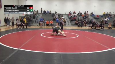 190 lbs Round 1 - Logan Gardner, Eddyville-Blakesburg-Fremont vs Waker Black, CR Kennedy
