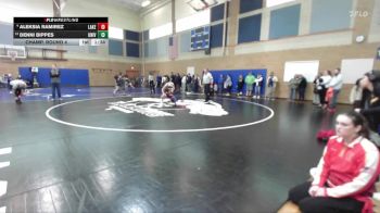 105lbs Champ. Round 4 - Denni Bippes, University (Girls) vs Aleksia Ramirez, Lakes (Girls)