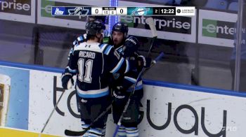 Nathan Lecompte Scores On The Rush To Open Scoring For Chicoutimi