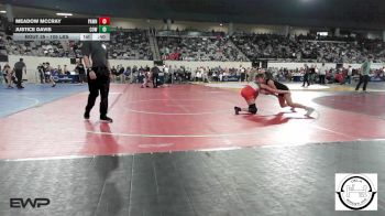 105 lbs Consolation - Meadow McCray, Pawnee Peewee Wrestling vs Justice Davis, Coweta