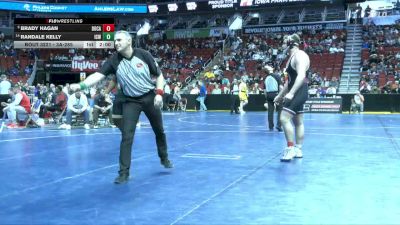 3A-285 lbs Champ. Round 2 - Brady Hagan, Dowling Catholic vs Randale Kelly, Iowa City, West