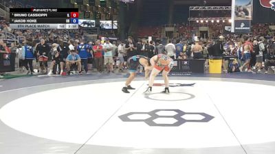 175 lbs 5th Place Match - Bruno Cassioppi, Illinois vs Jakob Hoke, Ohio