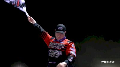 Bobby Pierce Reacts After Scoring FloRacing Night Victory In Racing's Return To LaSalle