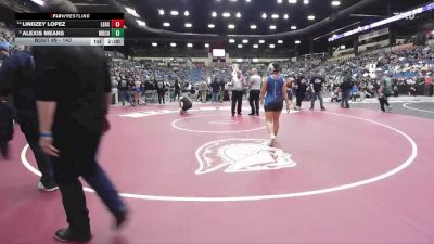 140 lbs Champ. Round 1 - Alexis Means, Wichita-Bishop Carroll Hs vs Lindzey Lopez, Leavenworth HS