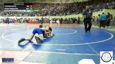 108 lbs Round Of 64 - Cooper Boyce, Bixby vs Noah Pendelton, Mustang Middle School