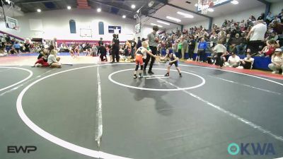 49 lbs Consi Of 16 #2 - Kai Burson, Victory Youth Wrestling vs Keaton Holcomb, Tahlequah Wrestling Club