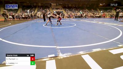 73 lbs Quarterfinal - Kacy Purmal, Tiger Trained Wrestling vs Lincoln Laskey, Raw Wrestling Club