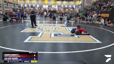 93 lbs Round 1 - Joseph Birkett, Sebolt Wrestling Academy vs Holden Baker, Team Valley Wrestling Club