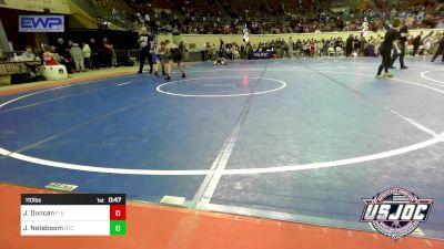 110 lbs Consolation - John Duncan, F-5 Grappling vs Joseph Noteboom, Bison Takedown Club