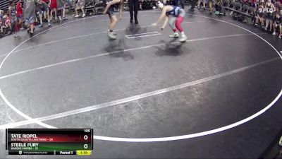 105 lbs Round 3 (6 Team) - Steele Fury, Kansas Mamba vs Tate Riopel, South Dakota Lightning