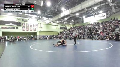 138 lbs 3rd Place Match - Omar Menendez, FRANKLIN vs Daniel Mercado, SAN FERNANDO