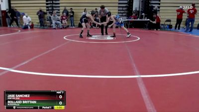 92 lbs Cons. Round 2 - Rolland Brittain, Russiaville vs Jase Sanchez, One On One