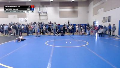 70-73 lbs Champ. Round 2 - Cannon Crisler, Jimenez Trained Academy vs Caysen Jacob, Kimberly Bulldog Wrestling Club