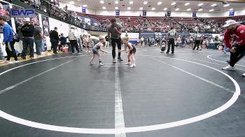 46 lbs Quarterfinal - Brylen Buckner, Weatherford Youth Wrestling vs Mason Gregory, Choctaw Ironman Youth Wrestling