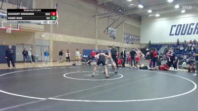 133 lbs Semifinal - Paris Ruiz, Clackamas Community College vs Zachary Keinonen, Southern Oregon