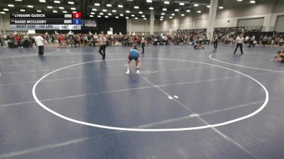 135 lbs Champ. Rd Of 16 - Lyniann Gusick, Sebolt Women Wrestling Academy vs Saige McCleery, Mat Demon Wrestling Club