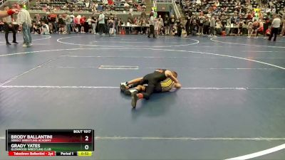 50 lbs Quarterfinal - Grady Yates, Glenwood Wrestling Club vs Brody Ballantini, Sebolt Wrestling Academy