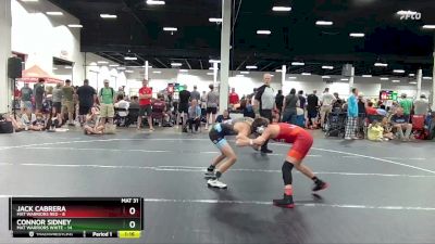 92 lbs Round 1 (4 Team) - Jack Cabrera, Mat Warriors Red vs Connor Sidney, Mat Warriors White