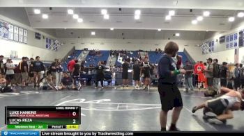 160 lbs Cons. Round 7 - Lucas Reza, Servite vs Luke Hankins, Servite High School Wrestling