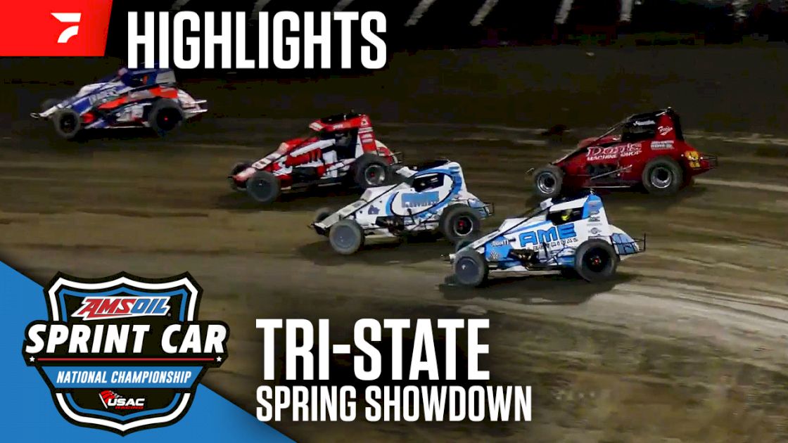Highlights: USAC Sprints Spring Showdown at Tri-State