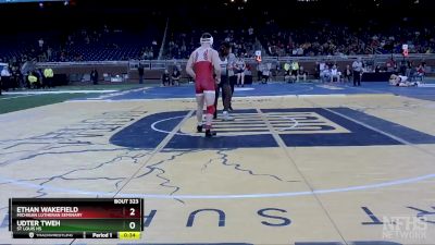 D4-190 lbs Cons. Round 3 - Ethan Wakefield, Michigan Lutheran Seminary vs Udter Tweh, St Louis HS