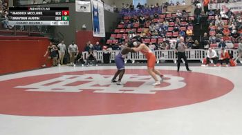 285 lbs Champ. Round 1 - Brayden Austin, Christian Brothers High School vs Maddox Mcclure, Baylor School