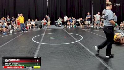 76 lbs Round 4 (8 Team) - Grayden Paris, POWA vs Jaisen Sharma, Junior Terps USA Allstars