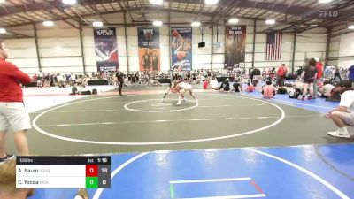 126 lbs Rr Rnd 2 - Aidan Baum, Doughboy vs Carson Yocca, Micky's Maniacs Yellow