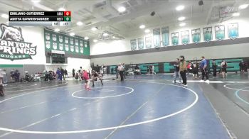138 lbs Cons. Round 2 - Emiliano Gutierrez, Barstow vs Aditya Gowrishanker, West Torrance