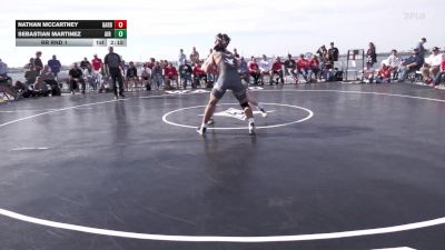 165 lbs Rr Rnd 1 - Nathan McCartney, Gardner-Webb vs Sebastian Martinez, Air Force