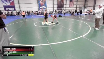 96 lbs Rd# 8- 12:30pm Saturday Final Pool - Nash Johnston, SELECT Utah vs Hayden Nozie, SouthWest Elite