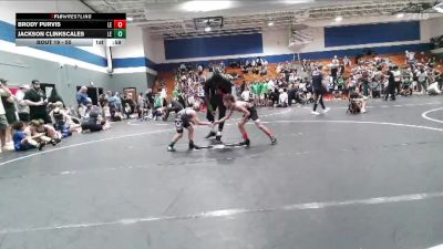 55 lbs Quarterfinal - Brody Purvis, Mighty Warriors Wrestling Aca vs Jackson Clinkscales, Team Tiger