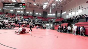 285 lbs Cons. Round 2 - Stephen Carroll, El Paso Eastwood vs Quenton Nelson, Lewisville