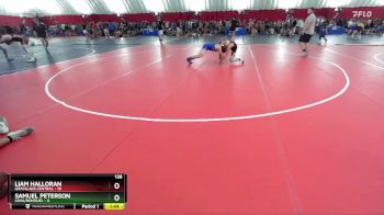 126 lbs Round 1 (6 Team) - Liam Halloran, Grayslake Central vs Samuel Peterson, Lena/Bonduel