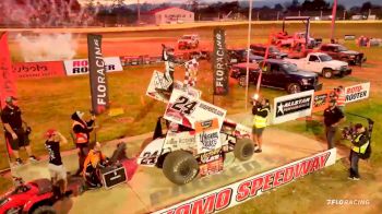 Rico Abreu Reacts After Stealing Kubota High Limit Victory On Last Lap At Kokomo