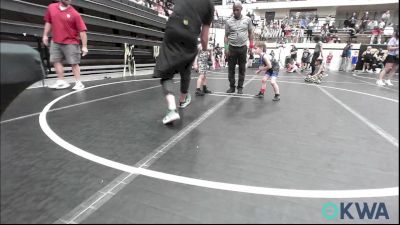 49 lbs Quarterfinal - Silas Boyd, Harrah Little League Wrestling vs Slade Summers, Standfast