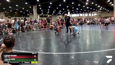 85 lbs Round 4 (6 Team) - Logan Raske, RWA vs Collin Kirk, TNAAU