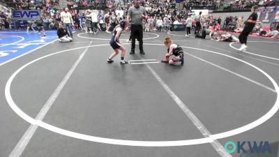 75 lbs Rr Rnd 2 - Saylor Ford, Cowboy Wrestling Club vs Ava Davis, Kingfisher