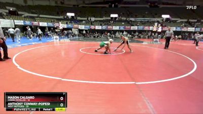 150 lbs Quarters & Wb (16 Team) - Anthony Conway-Popeskic, West Deptford vs Mason Calgaro, Canon-McMillan