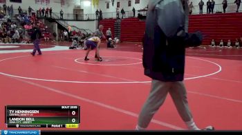 152 lbs Champ. Round 1 - Landon Bell, Iowa City, Liberty vs Ty Henningsen, Central DeWitt-JV