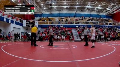 138 lbs 3rd Place Match - Sontonio Sessa, Crown Point vs Cooper Wilkins, Portage