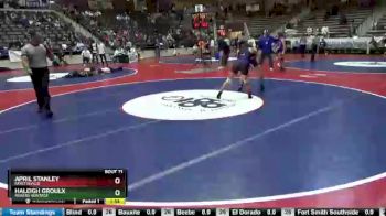 140 lbs Champ. Round 2 - Haleigh Groulx, Rogers Heritage vs April Stanley, Fayetteville