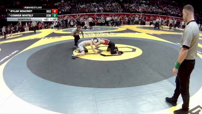 D1-113 lbs Semifinal - Rylan Seacrist, Brecksville vs Conner Whitely, St. Edward