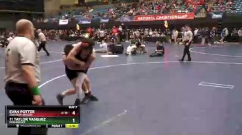 133 lbs Cons. Round 3 - Evan Potter, Southern Oregon vs 11 Taylor Vasquez, Morningside