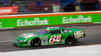 Keelan Harvick Reacts After Podium Finish At North Wilkesboro Speedway
